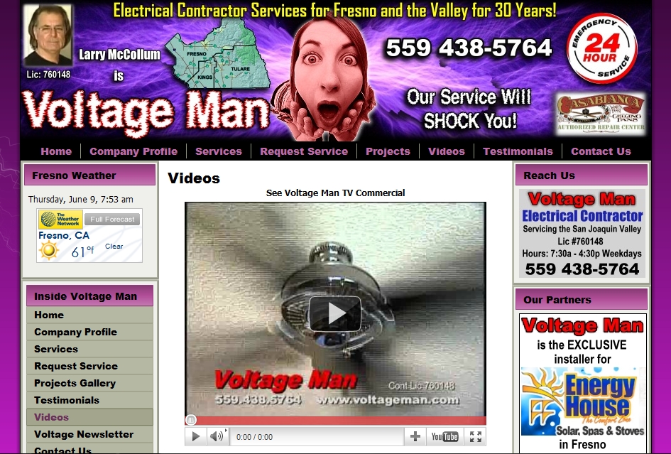 Fresno Electricians Web Site Design fresno electricians