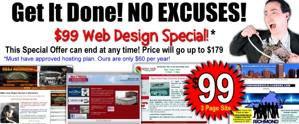 99 Dollar Web Design Special
